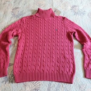 Ladies Ralph Lauren Cable Knit Turtleneck Sweater